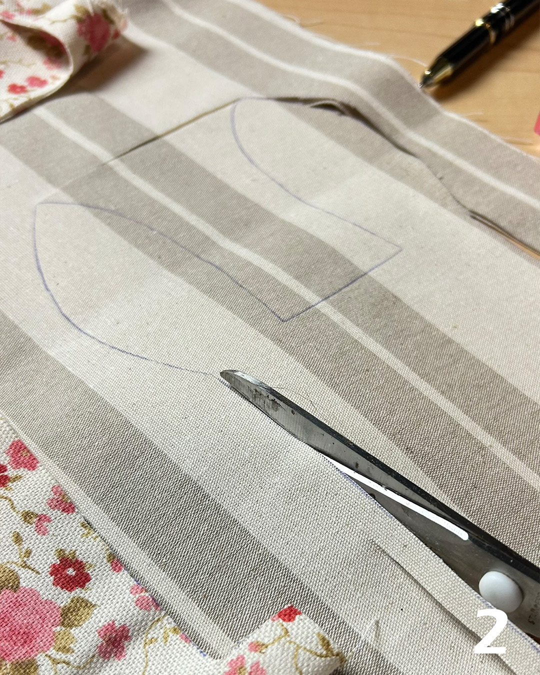 Hasenkorb zu Ostern nähen: Zuschneiden & fixieren 